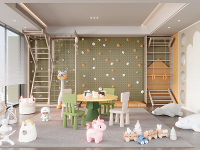 现代儿童娱乐空间 游戏室