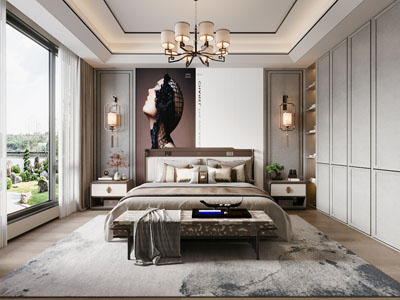 新中式卧室