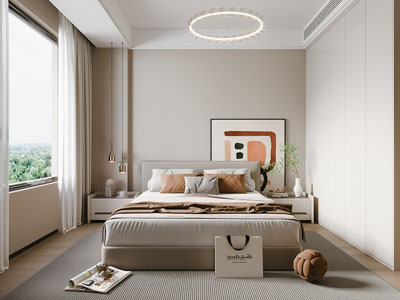 现代奶油风卧室