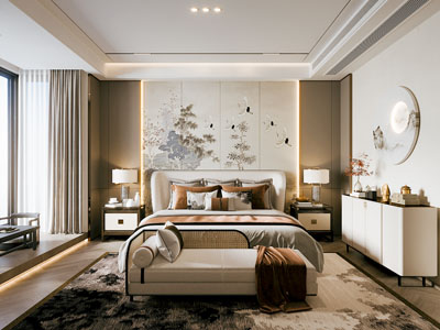 新中式卧室