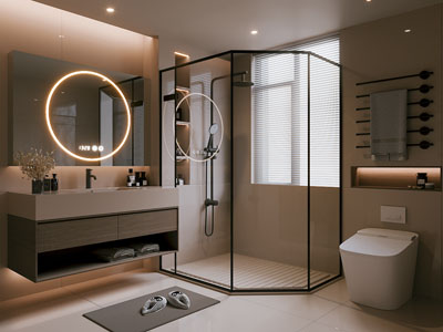 现代卫浴间 洗手间