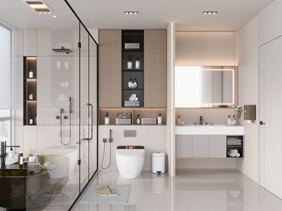 现代卫浴间 洗手间