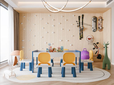 现代儿童娱乐空间 游戏室