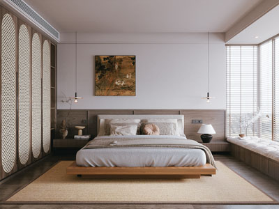 现代中古风卧室