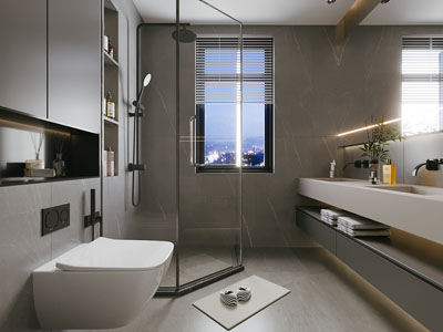 现代卫浴间 洗手间