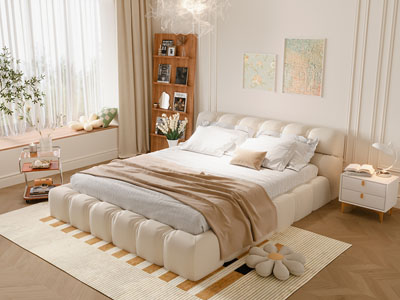 现代奶油风卧室