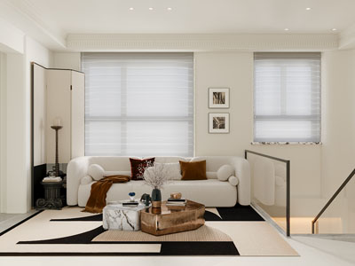 现代奶油风客厅