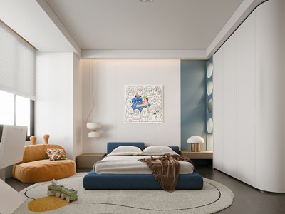 现代卧室 儿童房