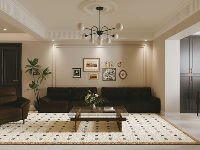 法式客厅3d模型 法式客厅