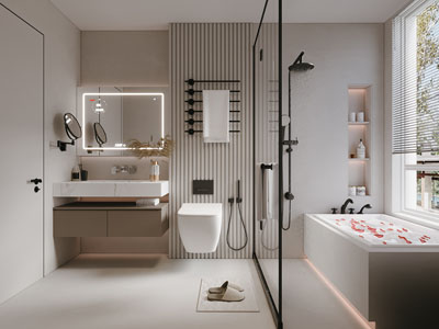 现代卫浴间 洗手间