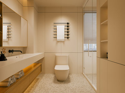 现代卫浴间 洗手间