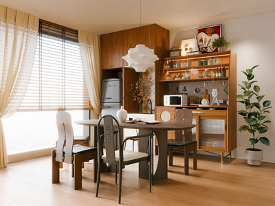 现代中古风餐厅3d模型 现代中古风餐厅