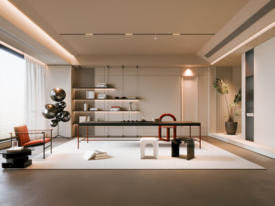 现代茶室3d模型 现代茶室