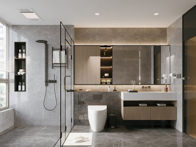 现代卫浴间 洗手间