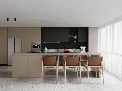 现代餐厅3d模型 现代餐厅