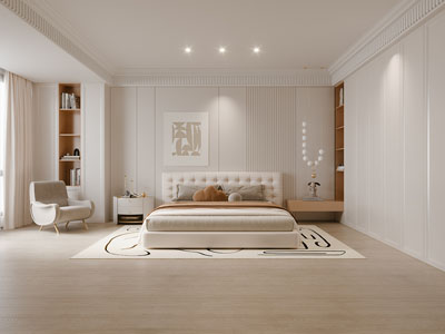 现代奶油风卧室