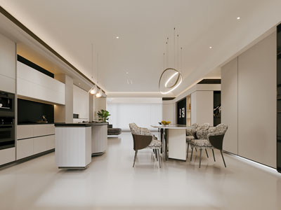 现代餐厅3d模型 现代餐厅