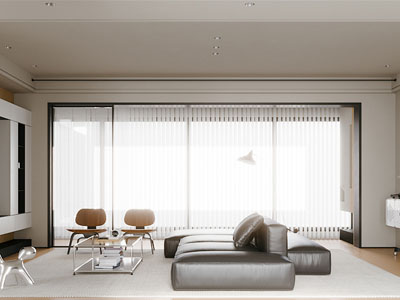 现代客厅3d模型 现代客厅