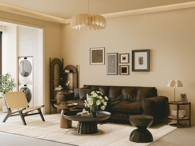 侘寂风中古客厅3d模型 侘寂风中古客厅