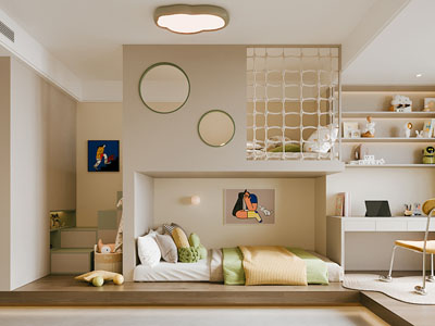 现代卧室 儿童房