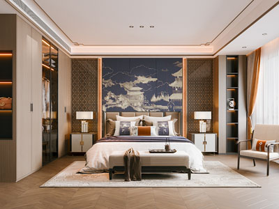 新中式卧室