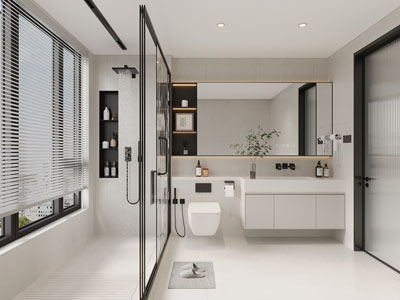 现代卫浴间 洗手间