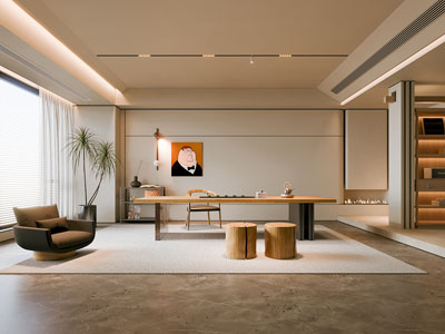 侘寂风茶室3d模型 侘寂风茶室