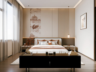 新中式卧室