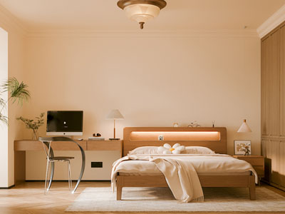 现代中古风卧室