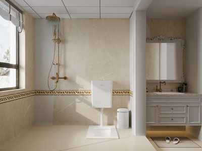 简欧卫浴间 洗手间