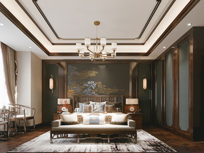 新中式卧室