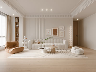 法式客厅3d模型 法式客厅