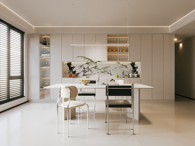 现代餐厅3d模型 现代餐厅