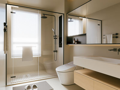 现代卫浴间 洗手间