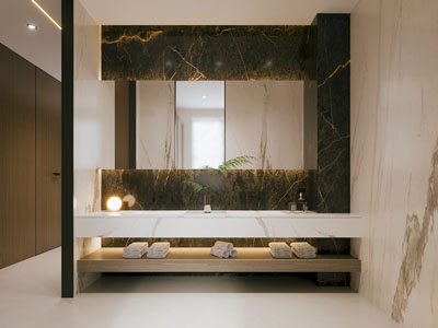 现代洗手间干区