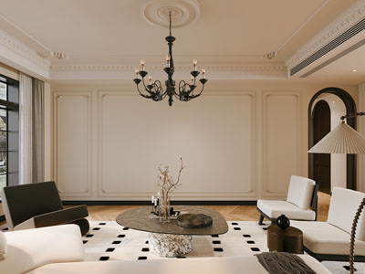 法式客厅3d模型 法式客厅