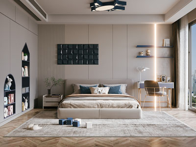 现代轻奢卧室 儿童房