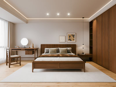 现代中古风卧室