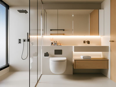 现代卫浴间 洗手间