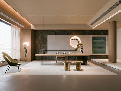 侘寂风茶室3d模型 侘寂风茶室