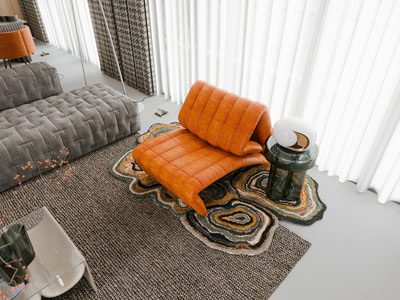 现代客厅 休闲椅子 边几3d模型 现代客厅 休闲椅子 边几