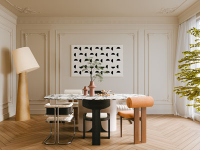 法式餐厅3d模型 法式餐厅