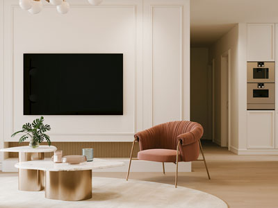 现代轻奢客厅 过道3d模型 现代轻奢客厅 过道