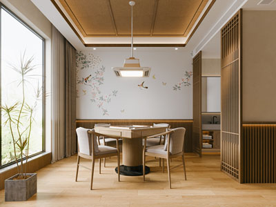 新中式棋牌室 娱乐休闲室