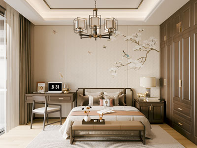 新中式中古卧室