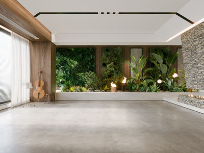 现代门厅 室内绿植景观