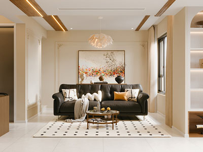 法式客厅3d模型 法式客厅