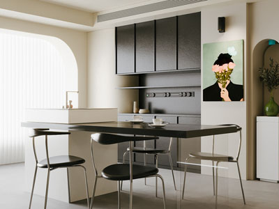 现代餐厅3d模型 现代餐厅