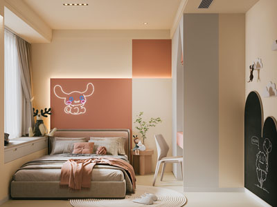 现代榻榻米卧室 儿童房