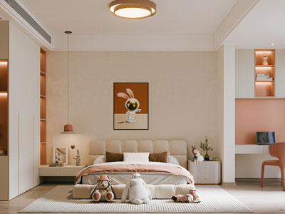 现代奶油风卧室